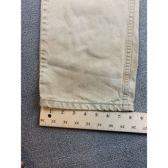 Wrangler Jeans 2000's Era Men's 36x32 Tan Denim Jeans Work Casual - Picture 9 of 16